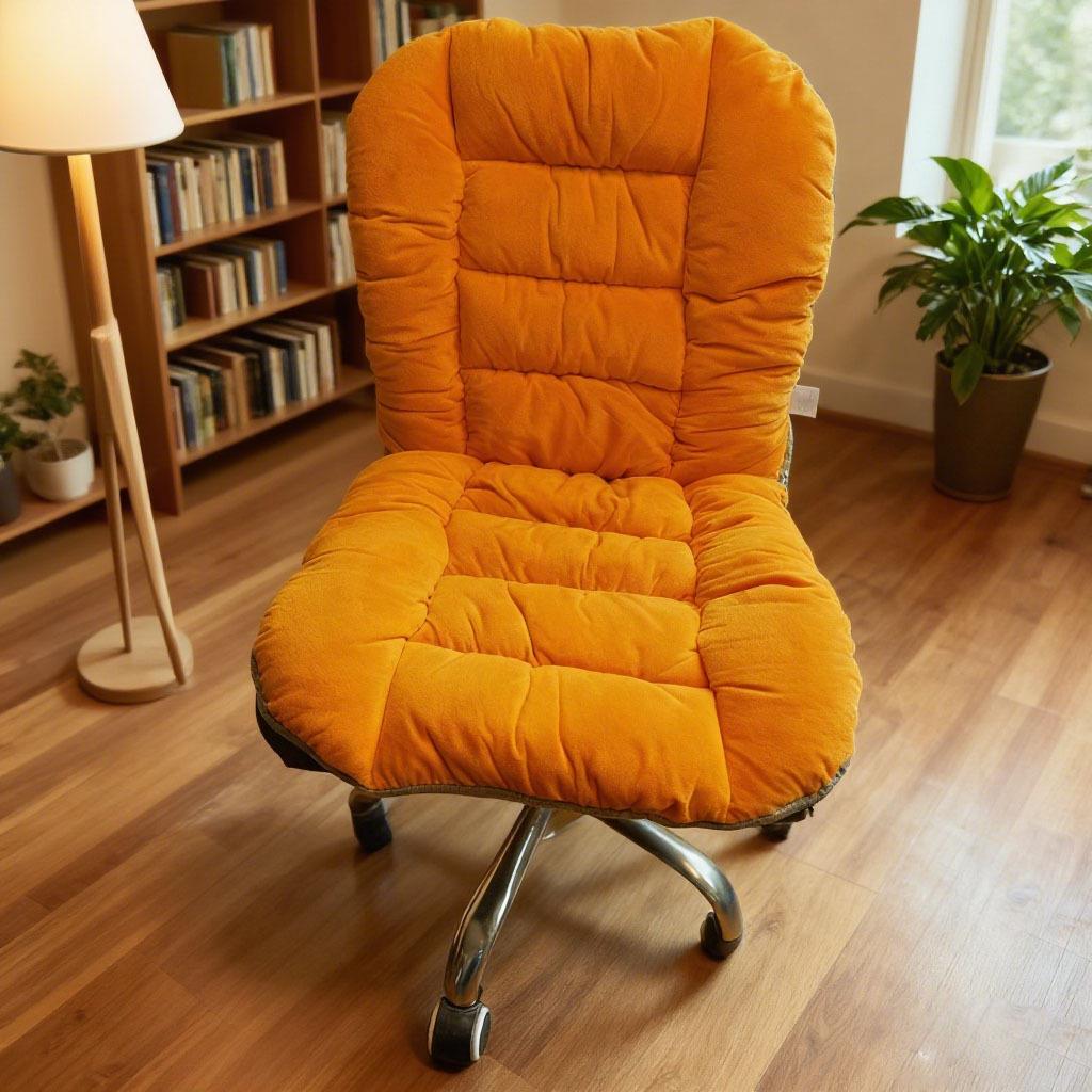 Integrated Heated Office Chair and Backrest Cushion