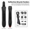 WEST BIKING Reflective Bicycle Fender High Toughness Bike Front Rear Mudguard For 26-27.5 Inch MTB Fenders Bike Accessories