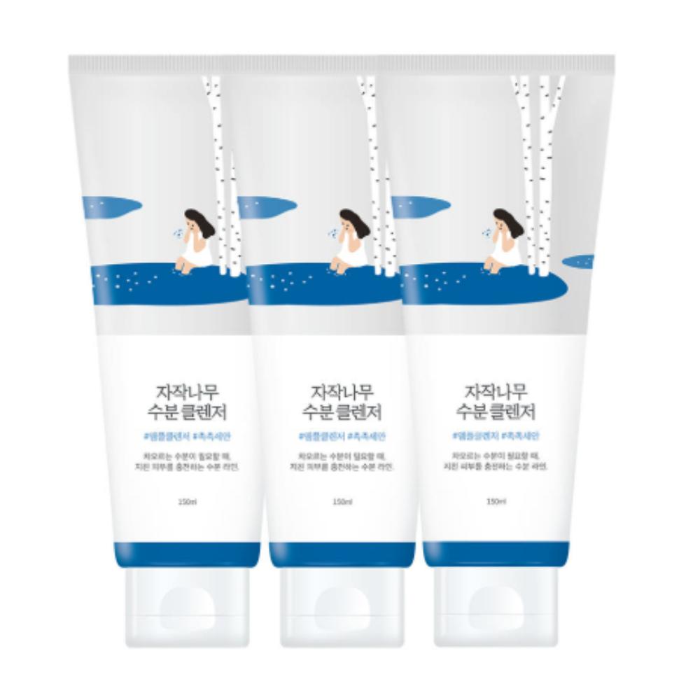 ROUND LAB Birch Juice Moisturizing Cleanser 150ml (3-Set)