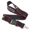 Remote Controller Lanyard Anti Lost Nylon Sturdy RC Drones Remote Controller Neck Strap with Warning Slogan for FPV Red