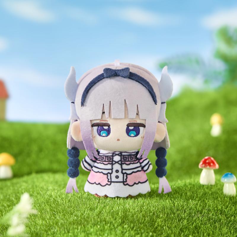 Miss Kobayashi Dragon Maid Peluche 10cm Tohru Kanna Kobayashi Ciondolo Peluche da Collezione Decorazione Zaino Regali Giocattoli Morbidi