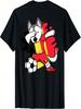 Dabbing Husky Belgium Soccer Fans Support Belgian Football T-Shirt