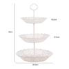 3-Tier Cupcake Stand Cake storage Dessert Wedding Event Party Display Tower Plate Round Fruit Plate Stand Tray rangement cuisine