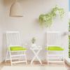 Chair Cushions 2 Pcs. Neon Green 40 X 40 X 7 Cm Oxford Fabric