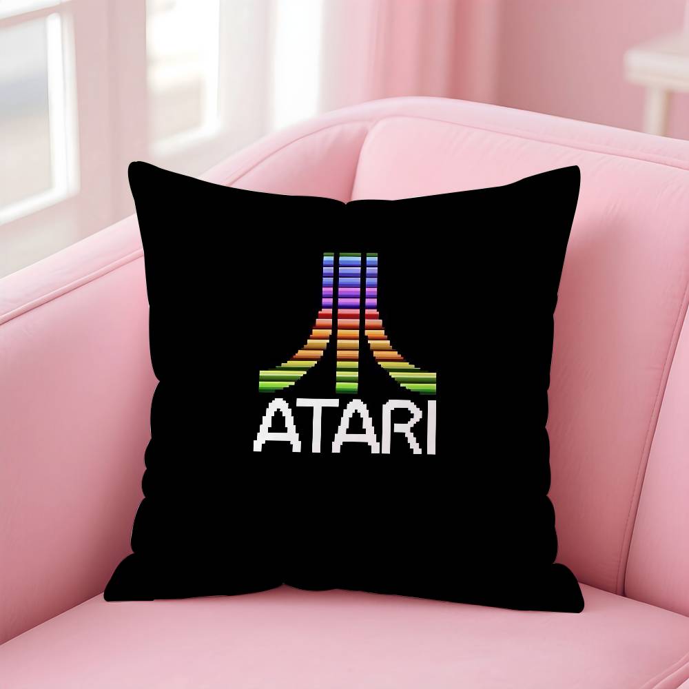 Hot A-Ataris Game Logo Pillow Case Anti-dustmite Pillowcase Invisible zipper silky short plush Sofa cushion cover