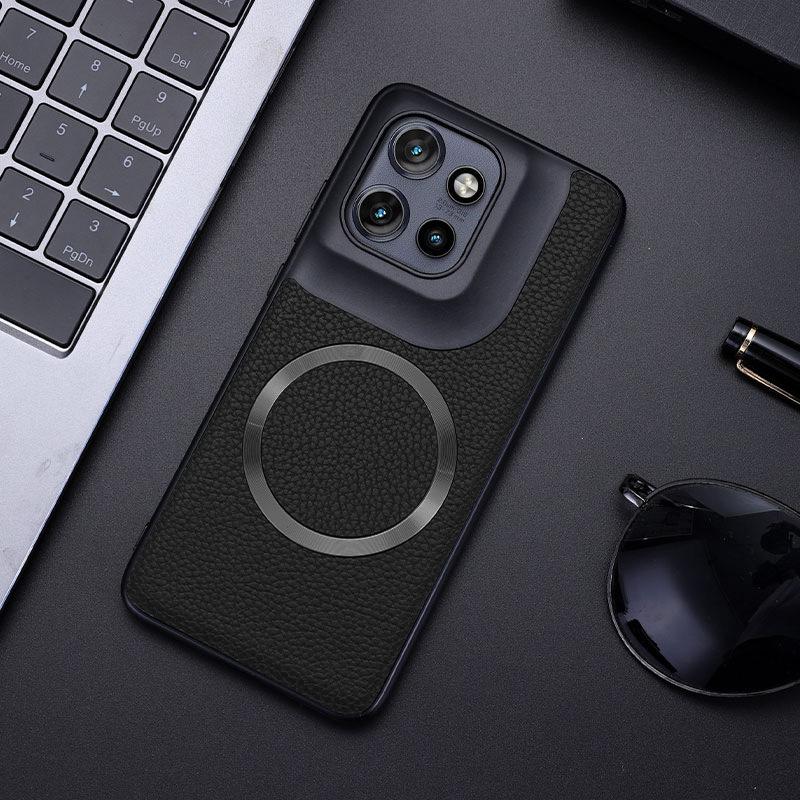 Applicable to MOTOEdge11NEO simple business mobile phone case Edge11Fusion lychee leather pattern G11 magnetic case