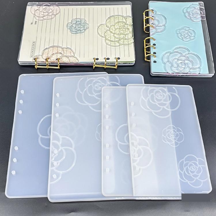 Notebook Silicone Mold Camellia Pattern Decoration Art Decorative Mold