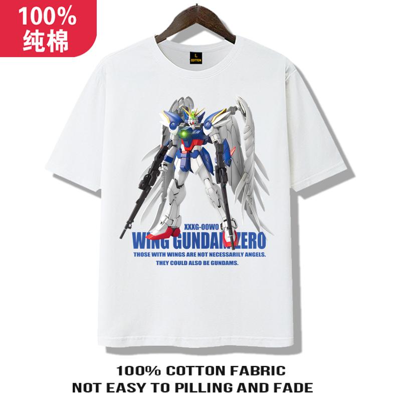 Gundam Clothes Mens 2025 Summer New Cotton Childrens Machine Mecha Mobile Soldier Gundam Shortsleeved Tshirt