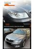Headlight Eyelid Stickers for 2008-2014 Skoda Octavia MK2.5