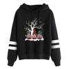 Women's Fashion Leisure Christmas Party Printed Long Sleeve Hooded Pullover Top