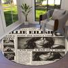 Billie Eilish Round Area Rug,Carpet Rug for Living Room Bedroom Sofa Playroom Decor,Non-slip Floor Mat