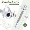 BBTO 1 Pcs Flexible Jerry Can Spout Stainless Steel Long Nose Spout Replacement Compatible With Wavian Jerry Can (Silver)