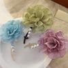 2025 Summer High-End Hong Kong Floral Twist Hair Clip for Buns
