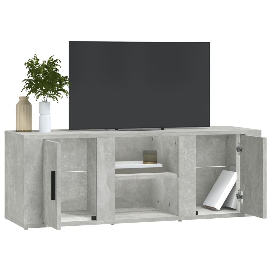 Vidaxl Szafka Pod Tv, Szarość Betonu, 100X31,5X35 Cm