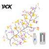 Creative Wall Embellishment Flower LED Tree Branch Lights for Wall, Willow Vine Light with Modern Art Lighting Remote, 8 Modes, Christmas Decorations