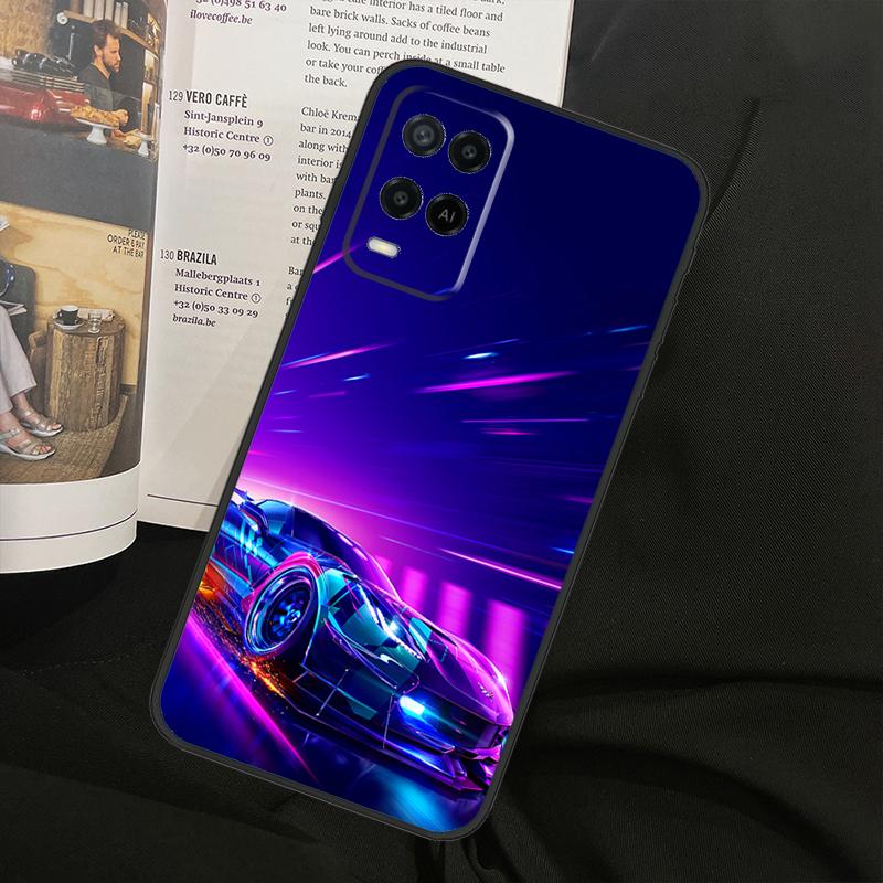 Boy Racer Car For Oppo A78 A98 A80 A40 A60 A18 A38 A58 A15 A17 A77 A74 A94 A54 A57S A16 A76 A96 Phone Case