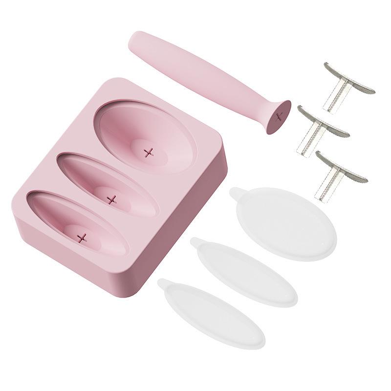 

1PCS New Silicone Ice Face Roller Massager Facial Lifting Non Electric Handheld Rolling Massager Reduce Swelling Skin Care Tool розовый