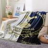 Spurs Logo Print FlAannel Blanket, High Quality Comfortable for All Seasons, Home Decor, Warmth and Comfort