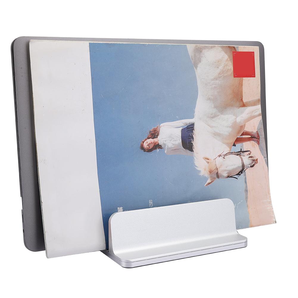 Dual Storage Vertical Type Notebook Computer Book Aluminium Alloy Bracket Base Desktop Double Card Slot Heat