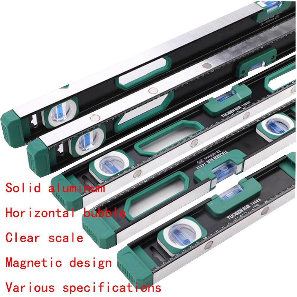 Multifunctional Aluminum Spirit Level, High-Quality Hardware Tools For Decoration, Solid Aluminum Spirit Level With Magnetic