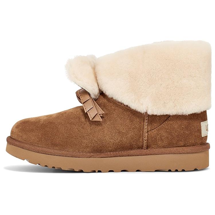(WMNS) UGG Classic Mini II CNY(Chinese New Year) Snow boots Chestnut Women s 1109735-CHE EU 38