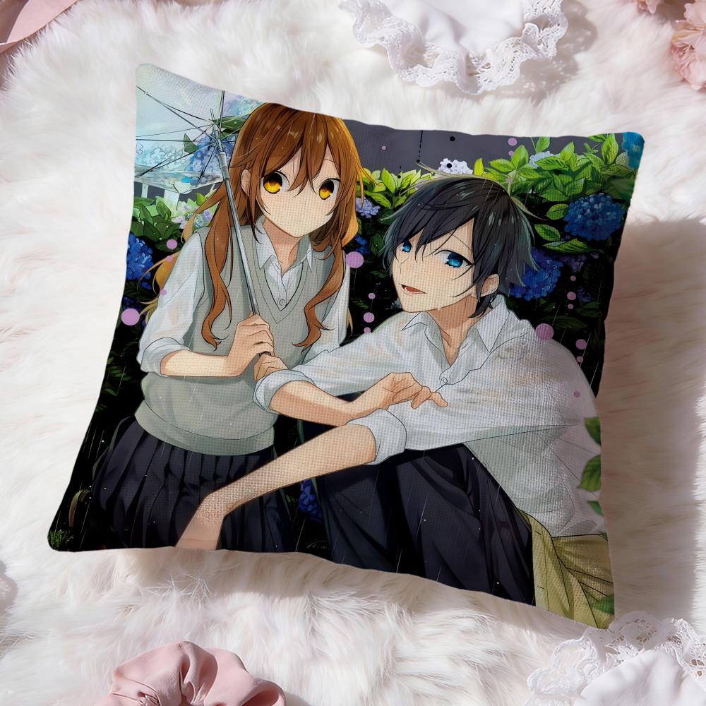 Anime cartoon H-Horimiya Cushion Cover Premium Comfort Reversible Pillow Cove -Two in One Design for Any Room & Car Interior