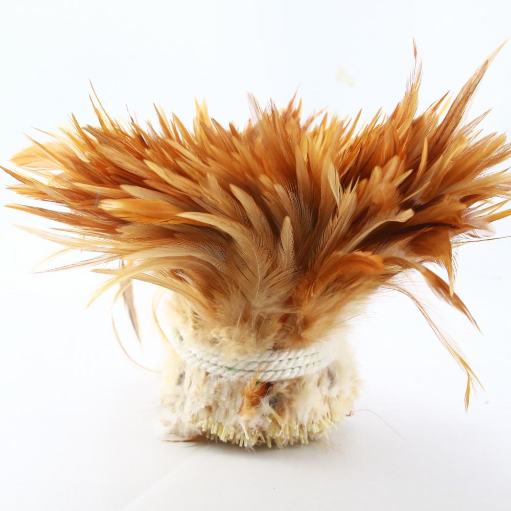 13 Color Natural Chicken 5-6 Inch Strip Strung Rooster Feathers for Craft Supply