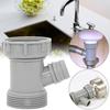 Durable Sink Drainpipe Adapter Simple Kitchen Drain Pipe Adapter Sewer Branch Connector  Kitchen