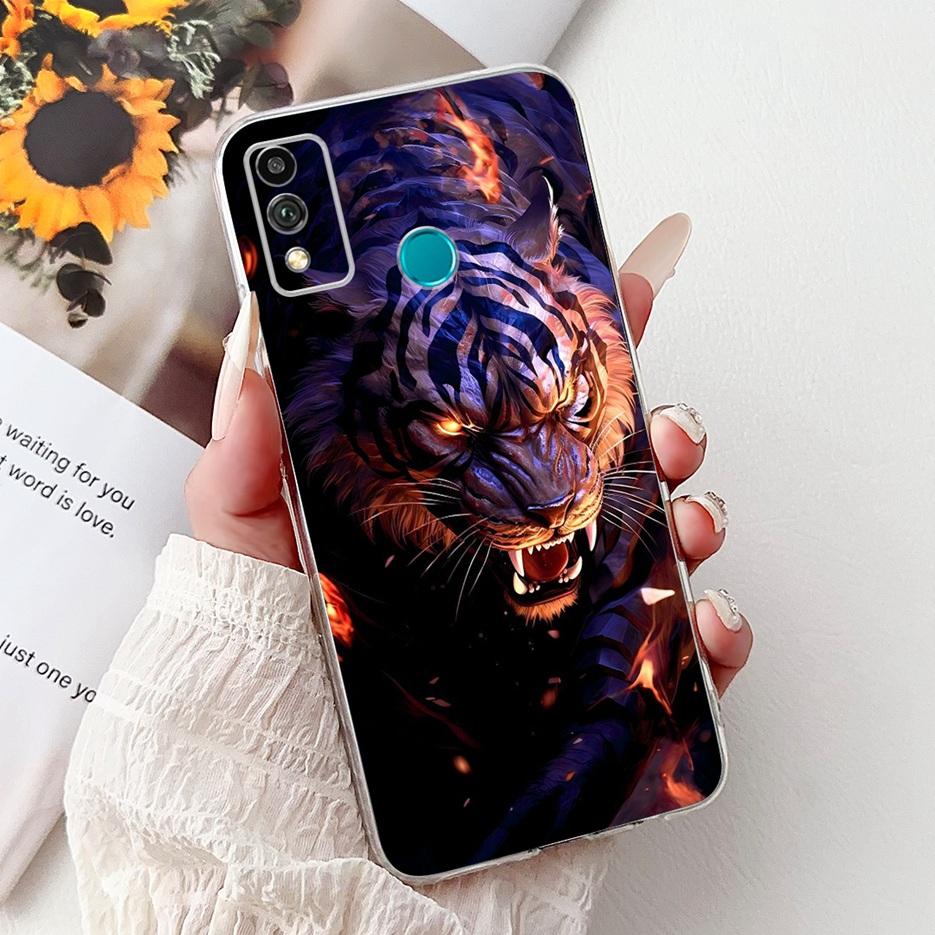 For Honor 9X Lite Case JSN-L21 JSN-L22 Cute Love Heart Painted Cover Soft Silicone Case For Honor 10X Lite DNN-LX9 10XLite Shell