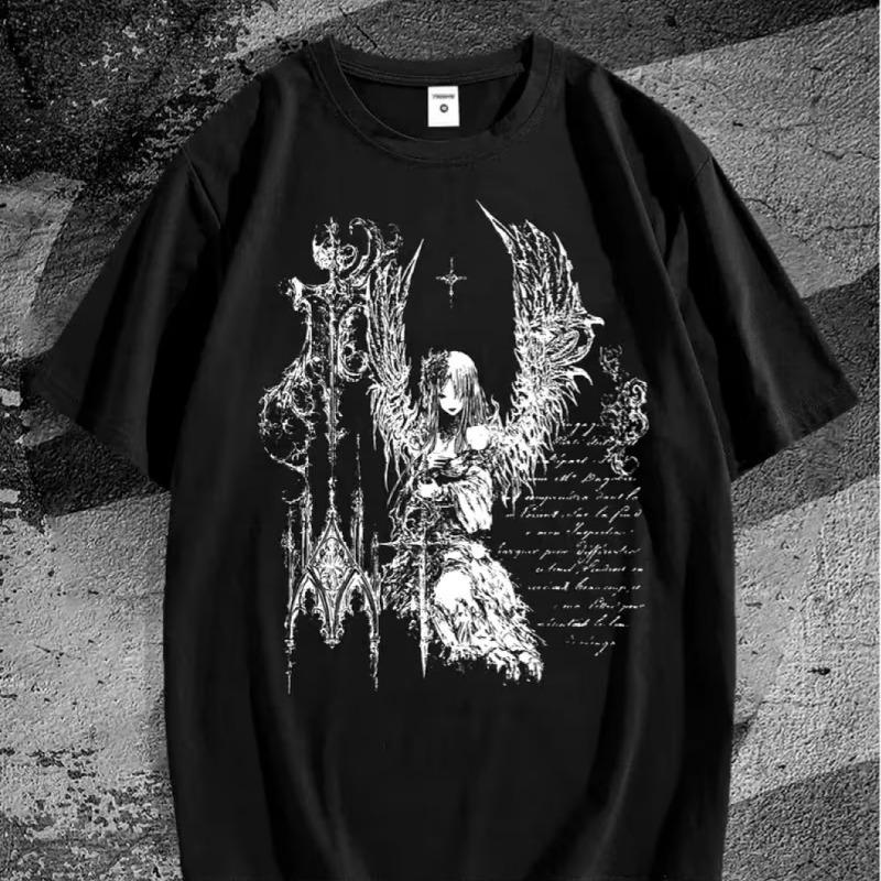 

Gothic Dark Image Men s Summer Casual Short Sleeved T-shirt, Summer New Retro Unisex Casual Fashion Y2K T-shirt 5XL різнокольоровий
