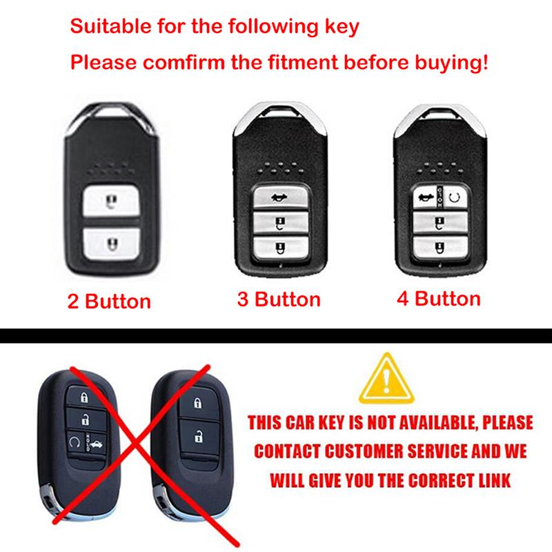 Buy TPU 2/3/4 Buttons Car Key Case Cover Key Cover For City Civic ...