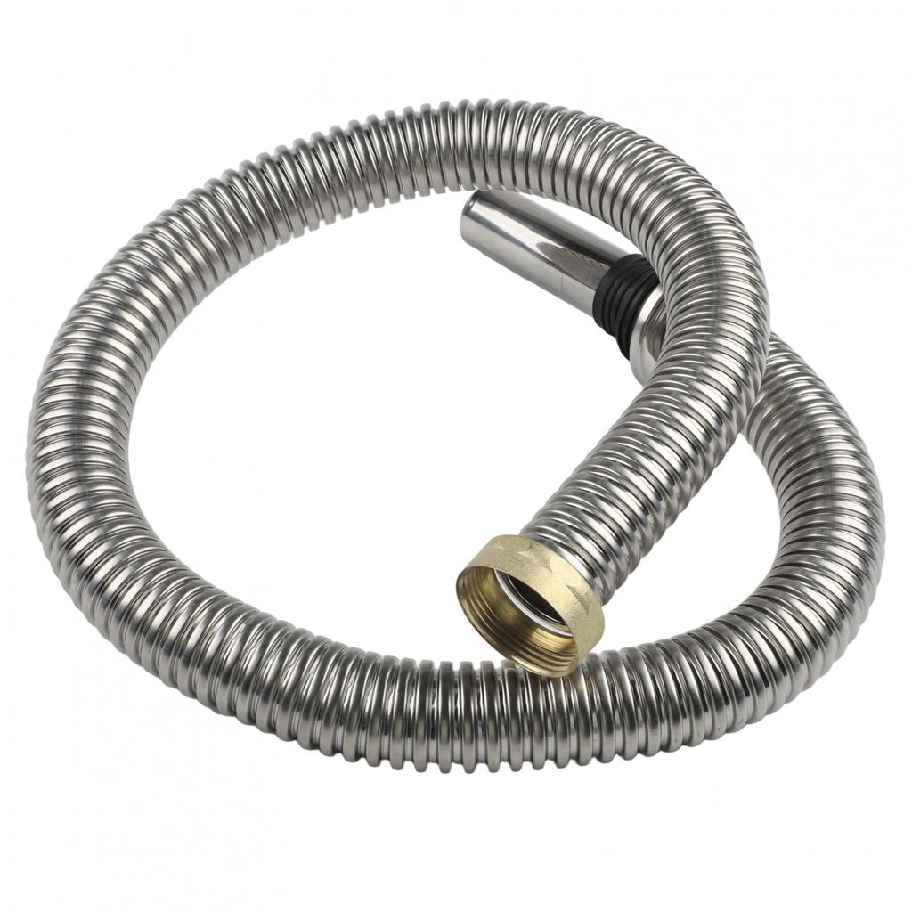 Bathroom 120/150cm Stainless Steel Sink Siphon Waste Drain Flexible Pipe Hose