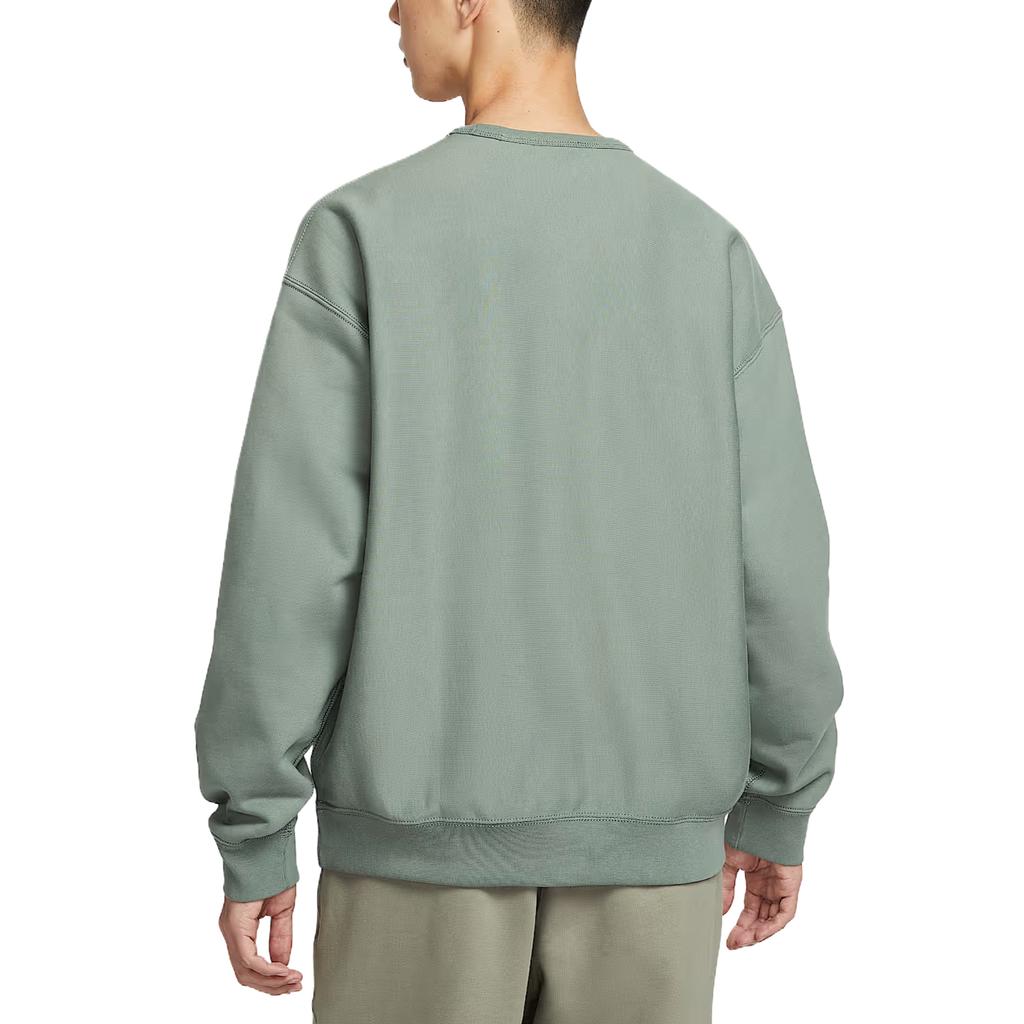 Nike Solo Swoosh Solid Color Skin-Friendly Drop Shoulder Pullover Crewneck Sweatshirt Men Sweatshirt HV1087-364