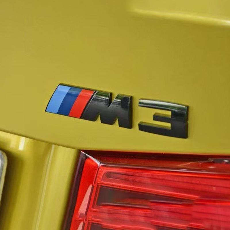 Silver Grey Black For BMW M3 E30 E46 E36 E90/E92/E93 F80 GTS CRT CSL M3 GS Emblem For BMW Thunder Edition Car Trunk Logo Sticker pzcr42