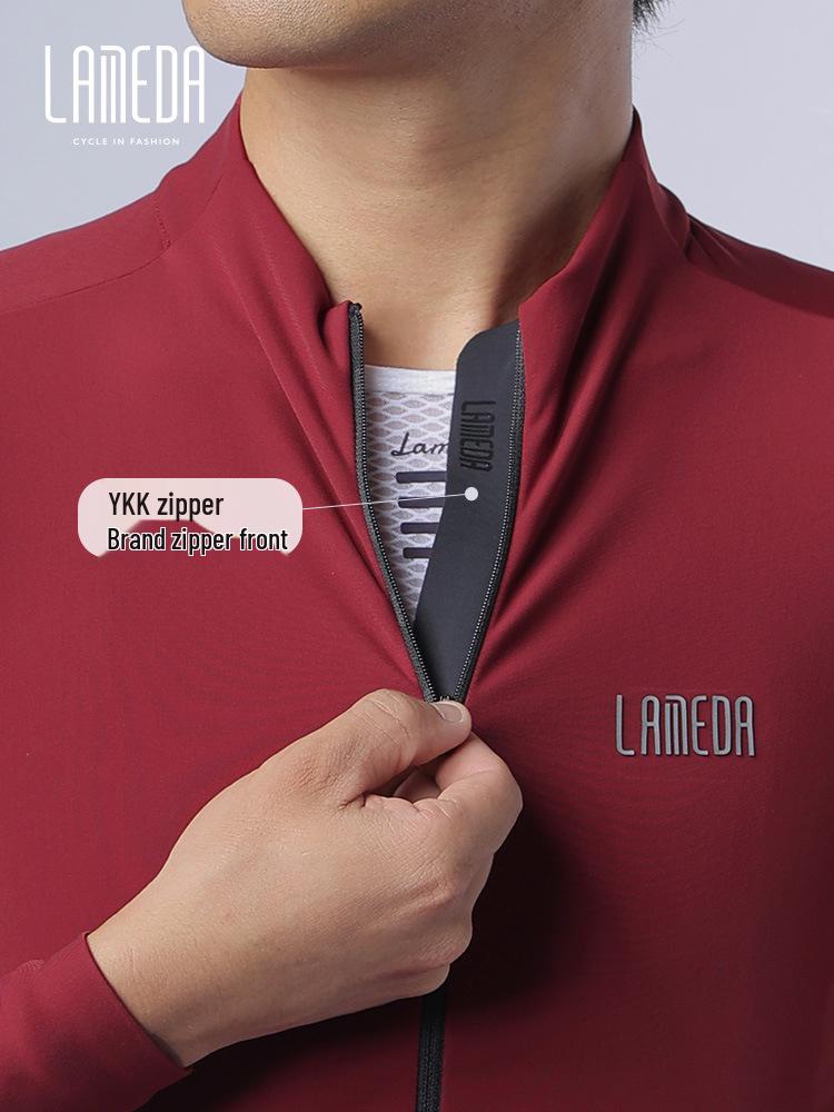 Lampada Italy Carvico Fleece Cycling Jersey - Unisex Long Sleeve, Warm Autumn/Winter