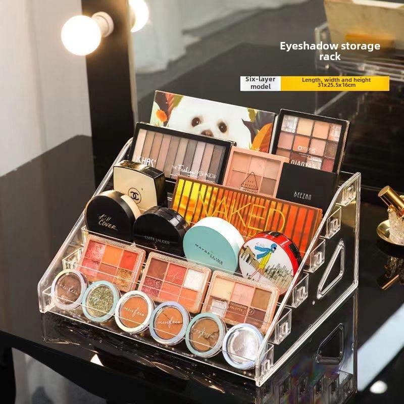 Transparent Multi-layer Nail Polish & Lipstick Display Stand and Storage Rack