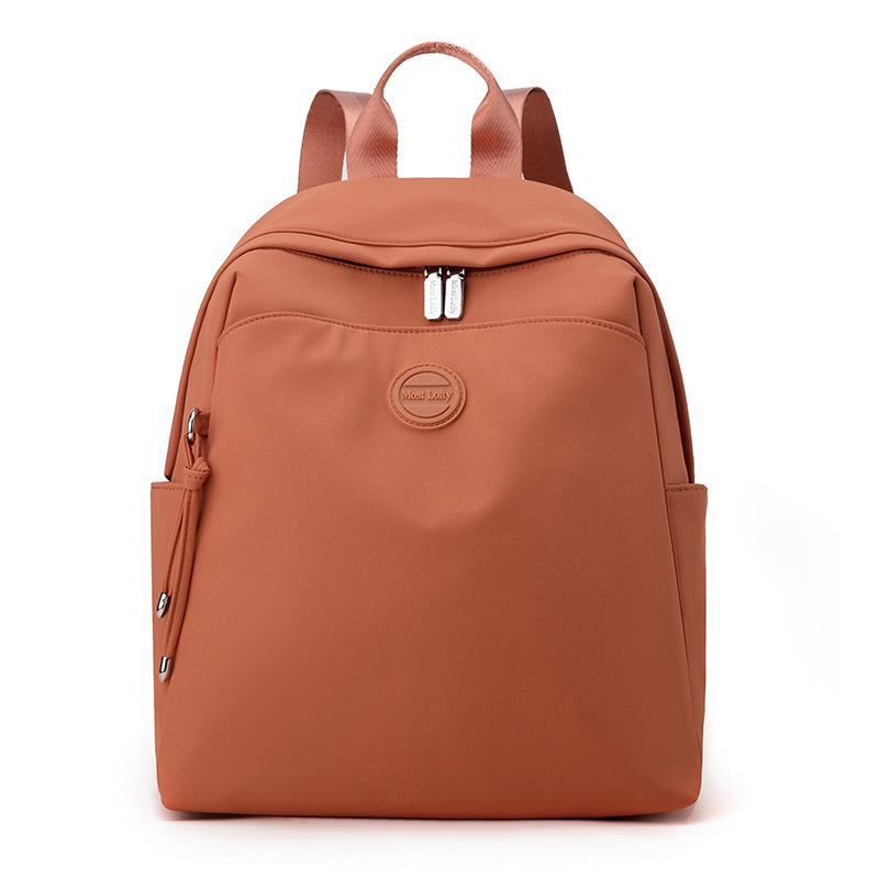 Schoolbag New Backpack Women's Oxford Cloth Anti-splashing Travel Backpack Premium Sense Large Capacity Fashion Lightweight Commuter Backpack