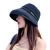 Summer Linen Wide UV Summer Sun Face Slimming Stylish G0193 [Karsaer] Hat, Cotton, Women's, Foldable, Brim, Protection, Breathable, Hat, Protection,