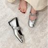 Temperament Inner Height Increase Single Shoes Women's Shoes Fashion Spring Summer New Bow Square Head Mary Jane Shoes Trend