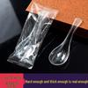ZISIZ Individually Wrapped Disposable Plastic Spoons