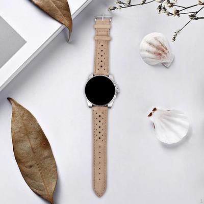 Leather Watch Band Classic Metal Buckle Wristband Quick Release Strap