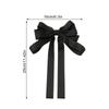 Fashion Hair Clips For Women Girls Big Bowknot Solid Satin Long Ribbon Bows Spring Clamp Women'S Ponytail Hair Clip