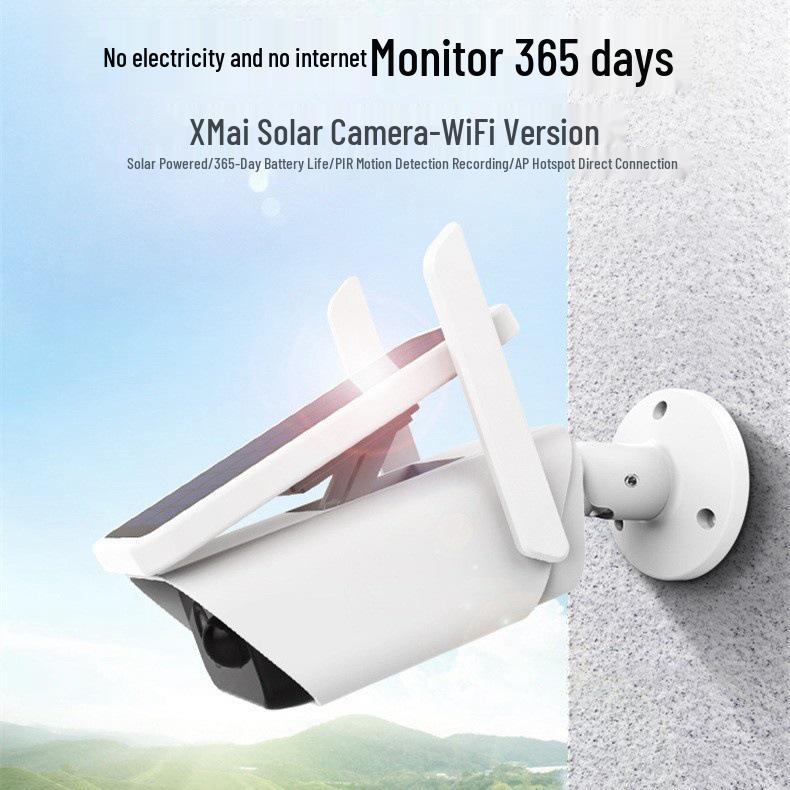 Icsee 4MP HD Solar Bullet Wireless Surveillance Camera with Remote Monitoring & Intercom