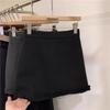 Women's Gray Wool Blend Pencil Skirt: High Waist, Hip-Hugging, Autumn/Winter 2026 Collection