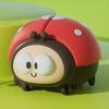 Electric Floating Ball Ladybug Toy with 2 Balls USB Rechargeable Babies Educational Hermit Crab Blowing Suspension Ball Interactive Toy