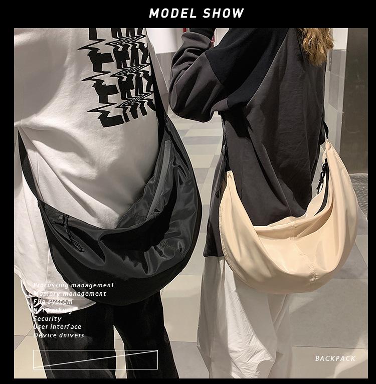 Japanese Style Large Capacity Crossbody Backpack for Men and Women – Trendy and Simple