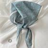Pure Cotton Retro Fashionable Cashew Pure Cotton Rhombus Silk Scarf Japanese Spring And Summer Thin Scarf Casual Men And Women