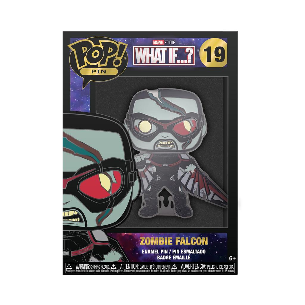 Funko Sized Pin Marvel What If Zombie Falcon Figure Pop! -