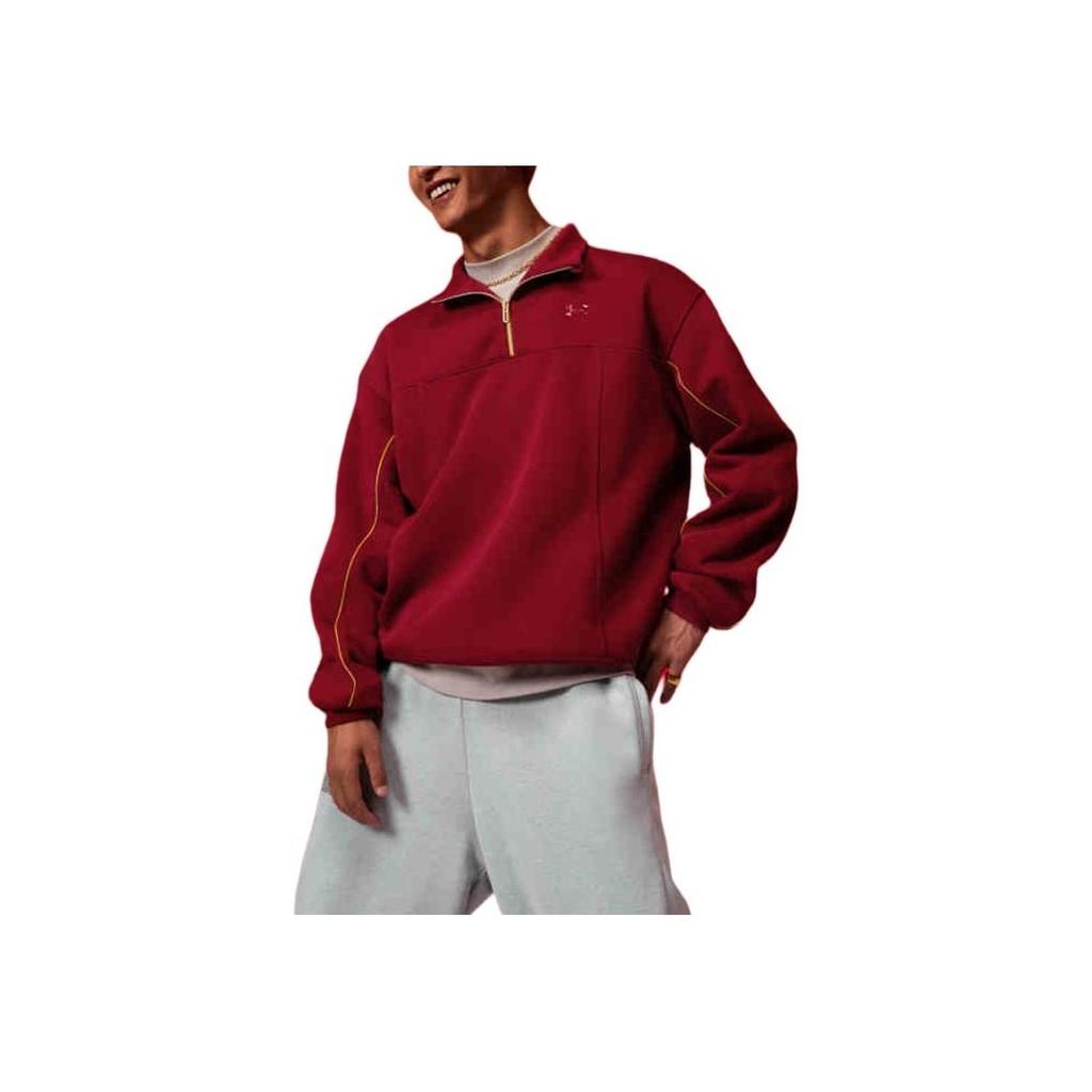 Under Armour Casual Pullover Sweatshirt Men Flame Red 6006005-625