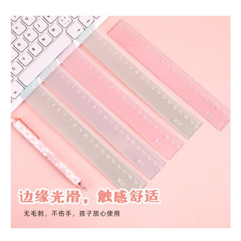 Creative Jelly Color 20cm Straight Ruler For Student Office Drawing Measuring Tool